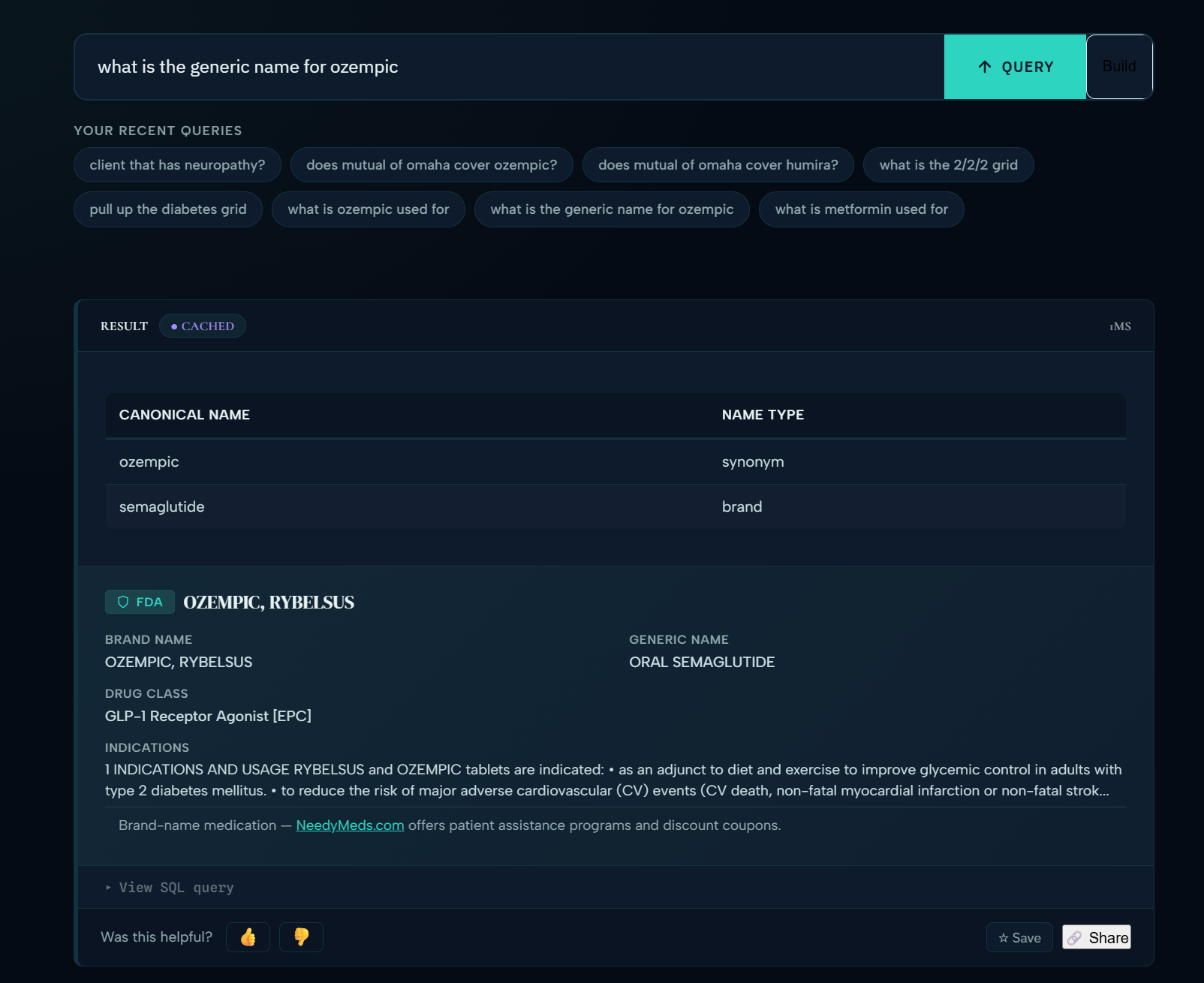 General Information Tool: natural-language question and answer